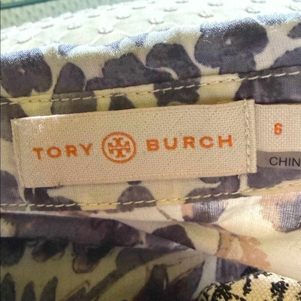 Tory Burch Cotton Button Up Blouse Top size 6 - Picture 4 of 7